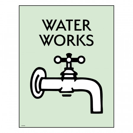 Monopoly Art Print Water Works Limited Edition 36 x 28 cm